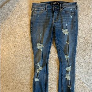 hollister ripped jeans
